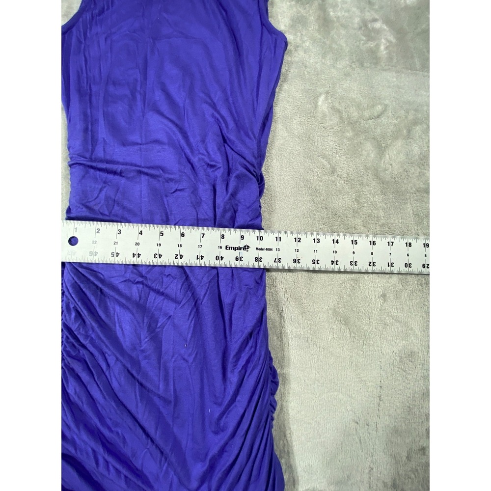 Casual Couture by Green Envelope Bodycon Dress Womens S Blue Ruched USA Made NWT - Picture 7 of 8